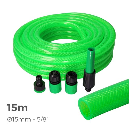 Kit Manguera De Jardín Estándar 15/25M 5/8" 15MM EDM