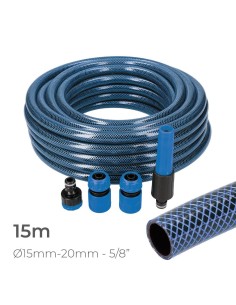 Kit Manguera De Jardín Interior 15/25M 5/8" 15MM EDM
