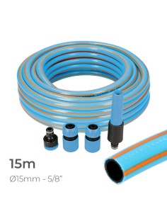Kit Manguera De Jardín Profesional 15/25M 5/8" 15MM EDM