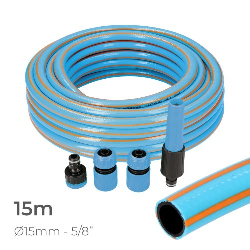 Kit Manguera De Jardín Profesional 15/25M 5/8" 15MM EDM