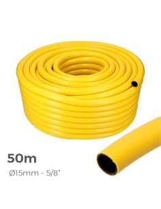 Manguera Agrícola 50 Metros Amarilla PVC  5/8" 15MM EDM