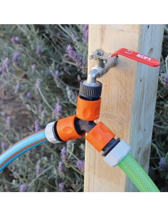 Conector para Manguera y Grifos De Derivación En Y Unión Rápida EDM 2