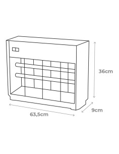 EDM Atrapa Mosquitos Profesional Eléctrico 2X20W 150M² 2