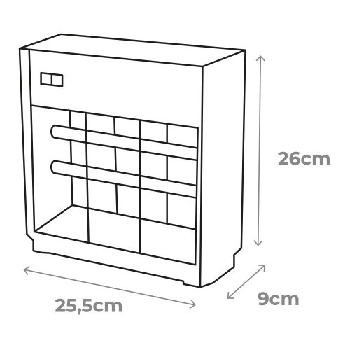 Mata Mosquitos Profesional Eléctrico 2X6W 30M² Cromo/Negro EDM