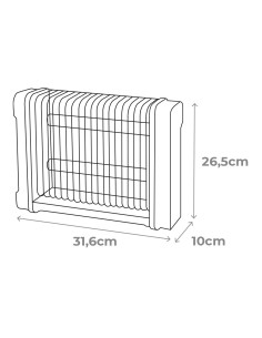 Anti Mosquitos Profesional Eléctrico Negro 2X6W 30M²  340° EDM 2