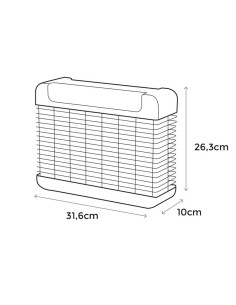 Mata Insectos Electrónico Profesional Con Led 10W 100M² Negro EDM 2