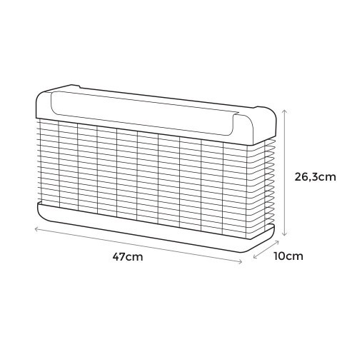 Mata Insectos Profesional Electrónico Con Led 13W 150M² Negro EDM Mata Insectos Profesional Electrónico Con Led 13W 150M² Negro EDM