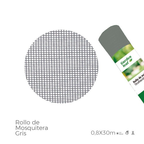 Rollo De Mosquitera Gris 0,80X30 Metros en Fibra de Vidrio EDM
