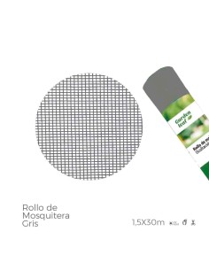 Rollo De Mosquitera Gris 1,50X30M EDM Fibra de Vidrio