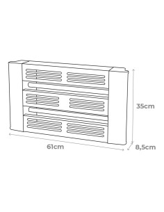 Atrapa Insectos Con Placa Adhesiva 1X18W 80M² EDM 2