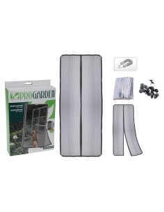 Mosquitera Magnética 100X210CM (2 Hojas De 50X210CM) Negra