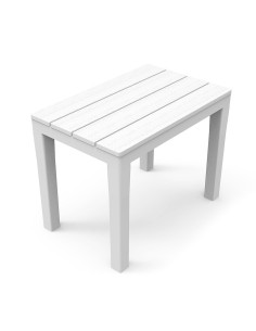 Banqueta Blanca Para Exterior 38,5X60X45CM Ipae Progarden
