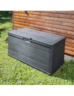 Arcón para Exterior Alpha Antracita 118X59X57CM Ipae Progarden 2