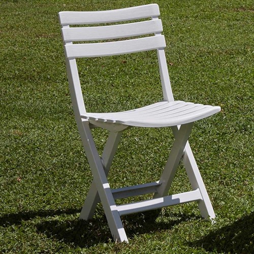Silla de Jardín Plegable Birki Blanca Ipae Progarden