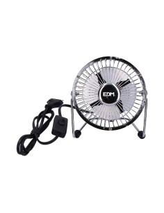 Mini Ventilador Industrial De Sobremesa Cromado 15W EDM