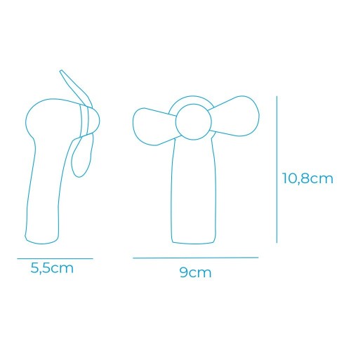 Ventilador A Pilas Funny Colors 2xAA (No Incluidas) EDM