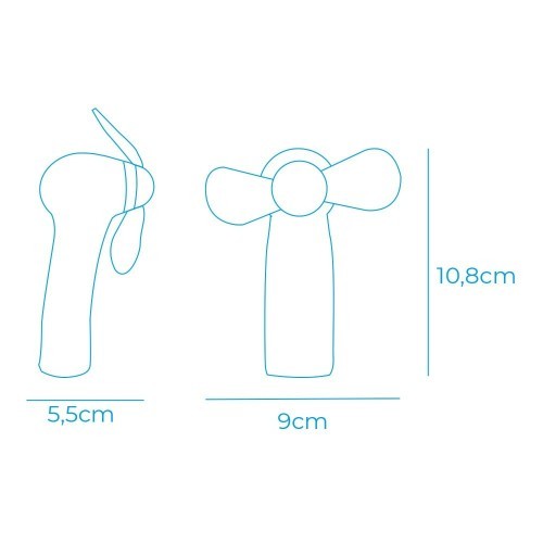 Ventilador A Pilas Funny Colors 2xAA (No Incluidas) EDM