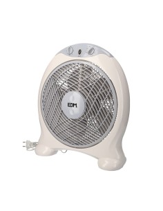 Ventilador Box Fan Blanco/Gris 45W Aspas Ø30,5cm EDM 2