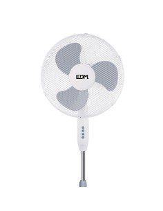 Ventilador De Pie Blanco 45W Aspas Ø40cm Altura Regulable EDM 2