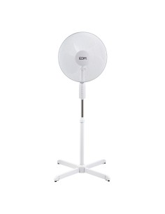 Ventilador De Pie 45W Blanco Aspas Ø40cm Regulable EDM
