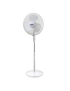 Ventilador De Pie Con Base Circular Blanco 45W Regulable EDM