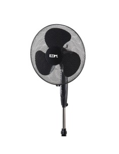Ventilador De Pie Con Base Circular Negro 45W Altura Regulable EDM 2