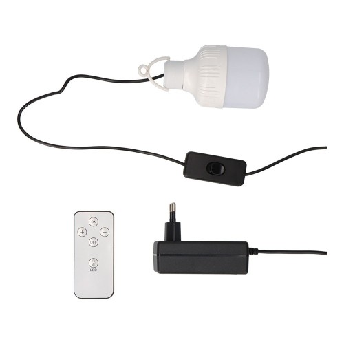 Ventilador De Pie Solar Blanco 25W EDM Aspas Ø40cm