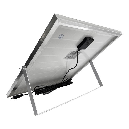 Ventilador De Pie Solar Blanco 25W EDM Aspas Ø40cm