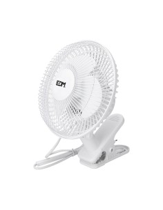 Ventilador De Pinza Blanco 15W Ø21cm EDM