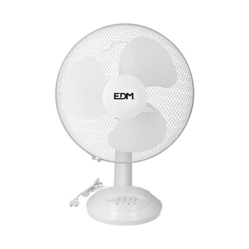 Ventilador De Sobremesa 35W Blanco Aspas Ø30x48cm EDM Ventilador De Sobremesa 35W Blanco Aspas Ø30x48cm EDM