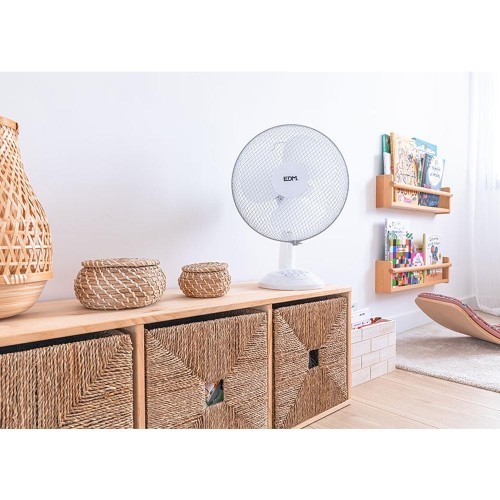 Ventilador De Sobremesa 35W Blanco Aspas Ø30x48cm EDM Ventilador De Sobremesa 35W Blanco Aspas Ø30x48cm EDM