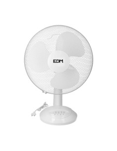 Ventilador De Sobremesa Blanco 45W Aspas Ø40x61cm EDM