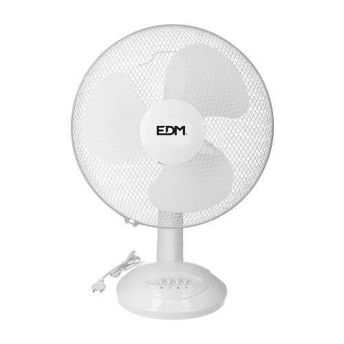 Ventilador De Sobremesa Blanco 45W Aspas Ø40x61cm EDM