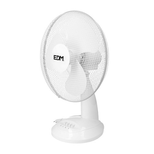 Ventilador De Sobremesa Blanco 45W Aspas Ø40x61cm EDM