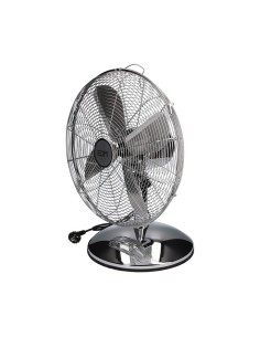 Ventilador De Sobremesa Cromado Potencia 60W Aspas Ø40cm EDM 2