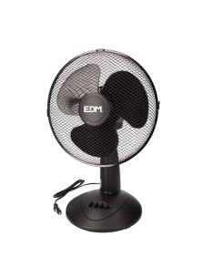 Ventilador De Sobremesa Negro 45W Aspas Ø30x51cm EDM 2