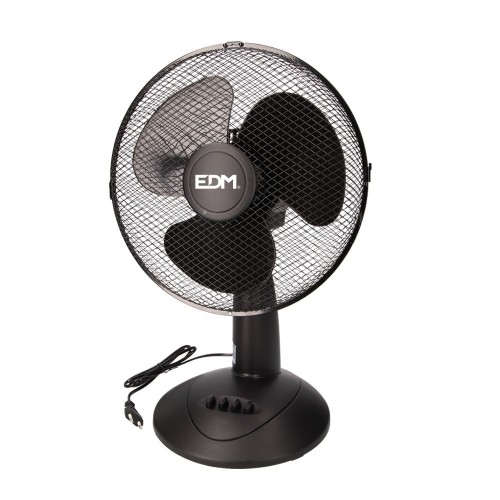 Ventilador De Sobremesa Negro 45W Aspas Ø30x51cm EDM
