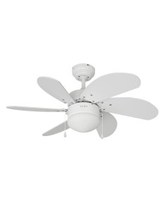 Ventilador De Techo Aral Blanco 50W Aspas Ø76cm EDM