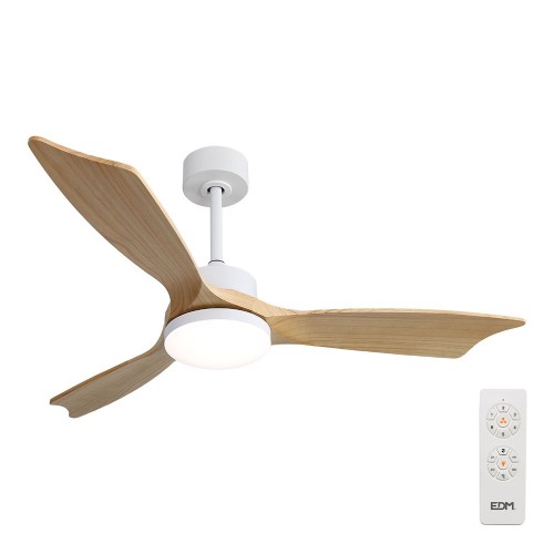 Ventilador De Techo Báltico Con 3 Aspas De Madera Ø132cm EDM