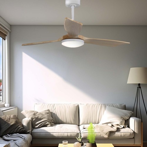 Ventilador De Techo Báltico Con 3 Aspas De Madera Ø132cm EDM