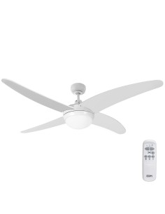 Ventilador De Techo Blanco Caspio 60W Ø132cm Con Mando A Distancia EDM