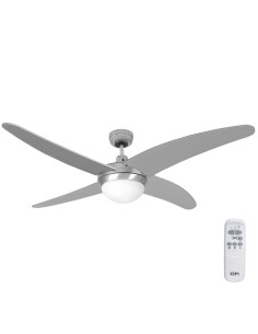 Ventilador De Techo Caspio Plateado/Niquel 60W Ø132cm Con Mando EDM