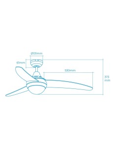 Ventilador De Techo Egeo Cromado 60W Ø122cm Con Mando A Distancia 2