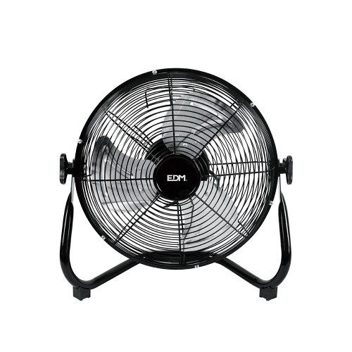 Ventilador Industrial De Suelo Negro 45W Aspas Ø30x41cm EDM