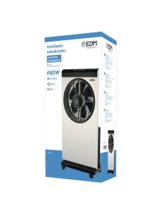 Ventilador Nebulizador Con Mando A Distancia 80W Aspas Ø30cm EDM 2