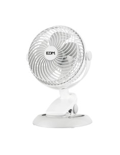 Ventilador de Sobremesa Recargable Con Pinza EDM 3 Posiciones