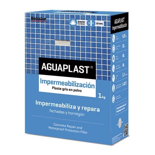 Aguaplast Pintura Impermeabilización 1KG 70043-001 Beissier