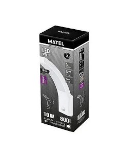 Aplique LED sensor IP54 blanco 10W.(Fría, Neutra) - 1 2