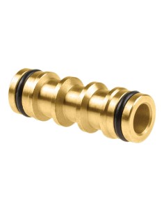 Conector De Manguera Doble Laton Brass Cellfast