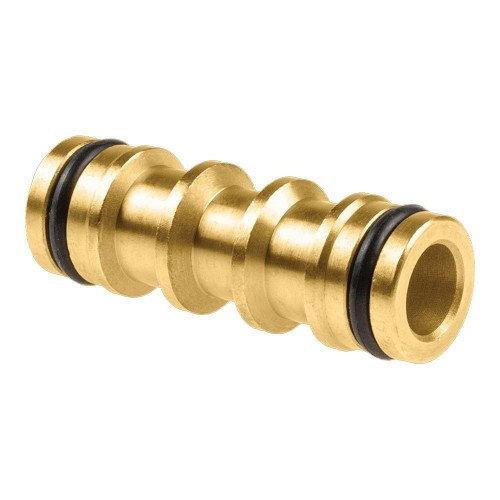 Conector De Manguera Doble Laton Brass Cellfast
